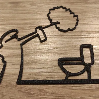 Móc Treo Cửa “WC” Vui Nhộn – La Linea Balum 148