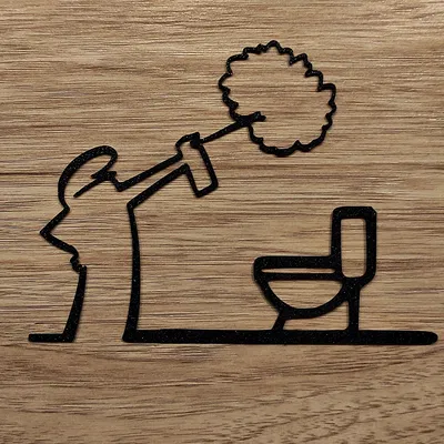 Móc Treo Cửa “WC” Vui Nhộn – La Linea Balum 148