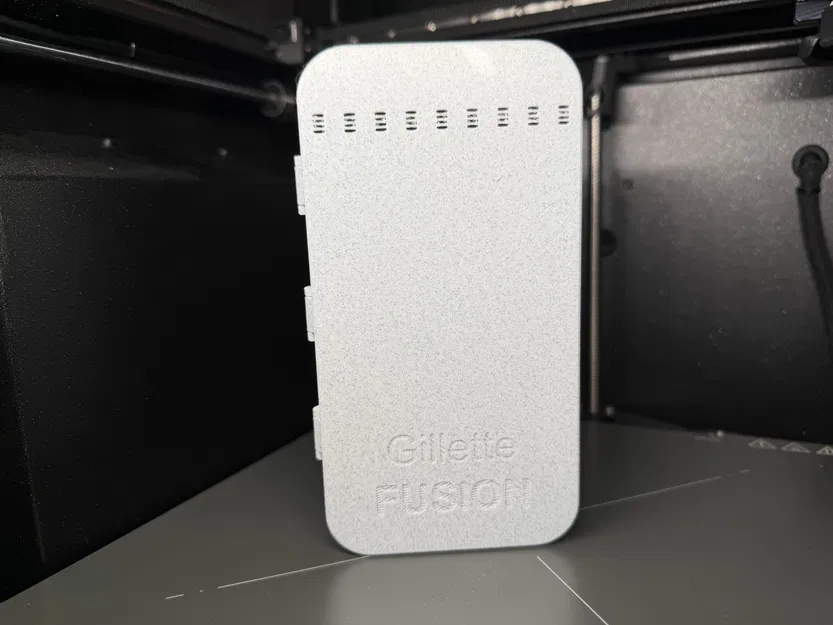 Hộp du lịch dao cạo Gillette Fusion kèm ngăn đầu lưỡi (Print-in-Place, No Supports) - Image 2