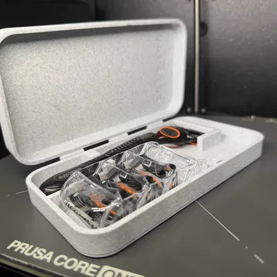 Hộp du lịch dao cạo Gillette Fusion kèm ngăn đầu lưỡi (Print-in-Place, No Supports)