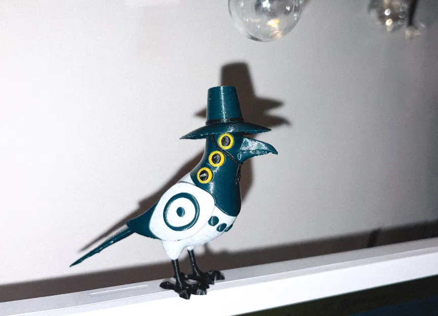 KPop Demon Hunters – Sussie chim ác là (Magpie Bird) | Mẫu 3D in được - Image 1