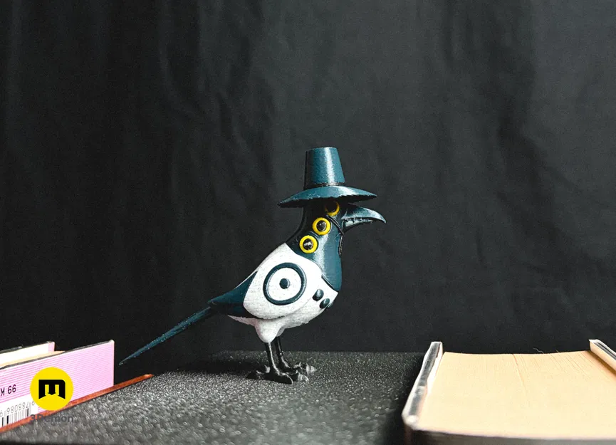 KPop Demon Hunters – Sussie chim ác là (Magpie Bird) | Mẫu 3D in được - Image 2