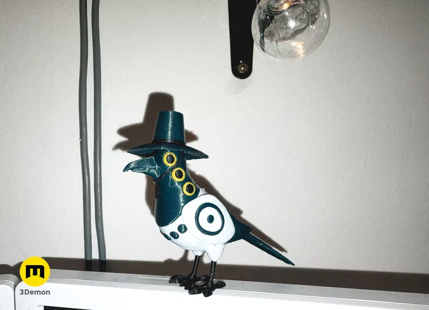 KPop Demon Hunters – Sussie chim ác là (Magpie Bird) | Mẫu 3D in được - Image 3