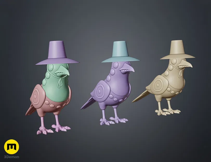 KPop Demon Hunters – Sussie chim ác là (Magpie Bird) | Mẫu 3D in được - Image 4