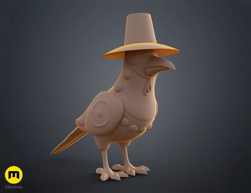 KPop Demon Hunters – Sussie chim ác là (Magpie Bird) | Mẫu 3D in được - Image 8