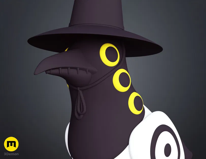 KPop Demon Hunters – Sussie chim ác là (Magpie Bird) | Mẫu 3D in được - Image 12