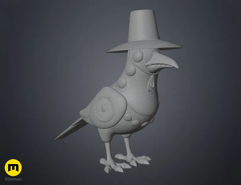 KPop Demon Hunters – Sussie chim ác là (Magpie Bird) | Mẫu 3D in được - Image 13