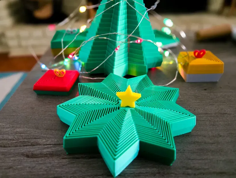 Đồ chơi Fidget Cây Thông Noel Bung Nở (Chrismas Tree Expanding Fidget Toy) - Image 1