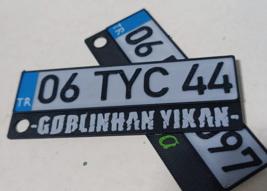 Bảng số xe Thổ Nhĩ Kỳ điều chỉnh được – customizable car license plate (TR) - Image 1