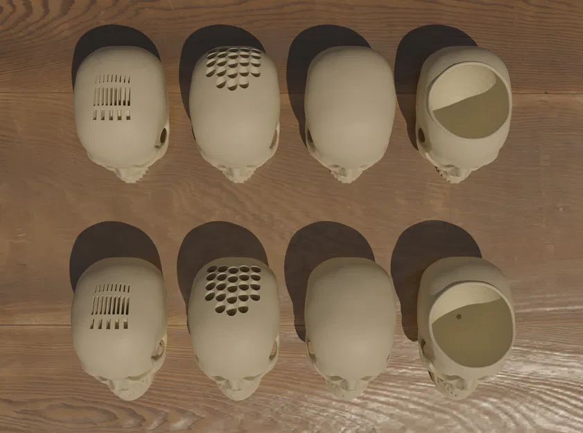 Skull Realistic 2: Chậu cây/Ống cắm bút/Lưu trữ media & hơn nữa - Image 3