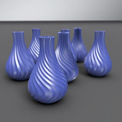 Bộ Sưu Tập Bình Hoa Xoắn Lễ Hội (Festive Twisted Vase Collection)