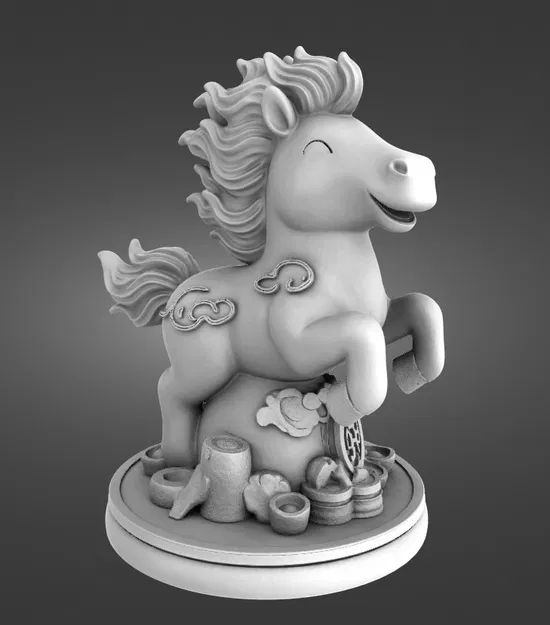 Tượng Ngựa Lửa Kawaii – Tết Nguyên Đán - Image 4