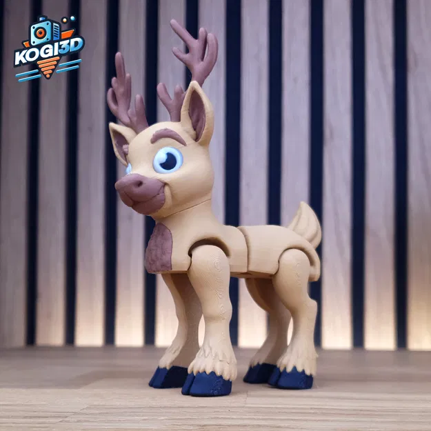 Mẫu Tuần Lộc Articulated Print-in-Place (In liền khớp) - Image 2