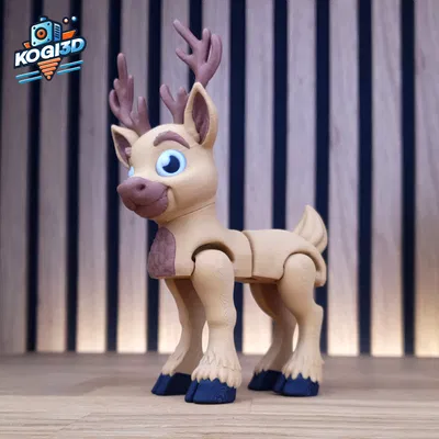 Mẫu Tuần Lộc Articulated Print-in-Place (In liền khớp)