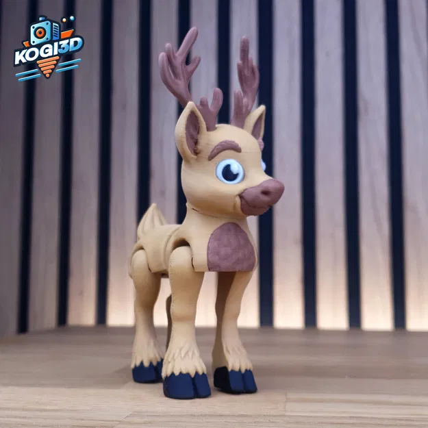 Mẫu Tuần Lộc Articulated Print-in-Place (In liền khớp) - Image 3