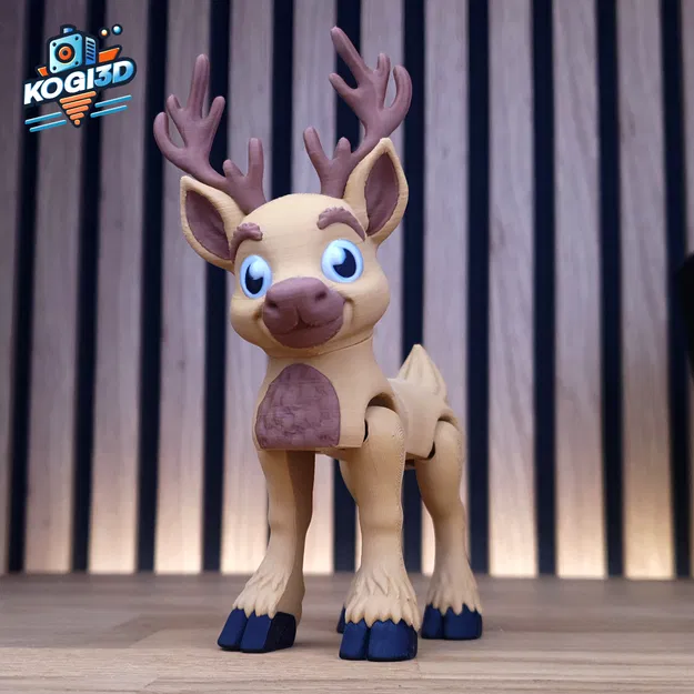 Mẫu Tuần Lộc Articulated Print-in-Place (In liền khớp) - Image 5