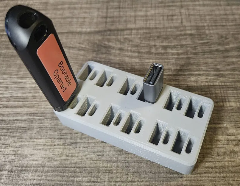 Khay Gridfinity đựng USB - 12 x USB-A, 12 x USB-C - Image 1