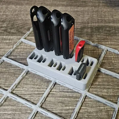 Khay Gridfinity đựng USB - 12 x USB-A, 12 x USB-C