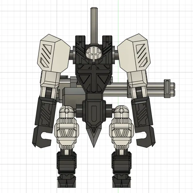 MECH_01 – Mô hình mech đồ chơi poseable với Mini Gun & kiếm - Image 2