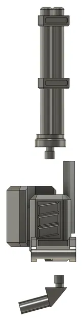 MECH_01 – Mô hình mech đồ chơi poseable với Mini Gun & kiếm - Image 7