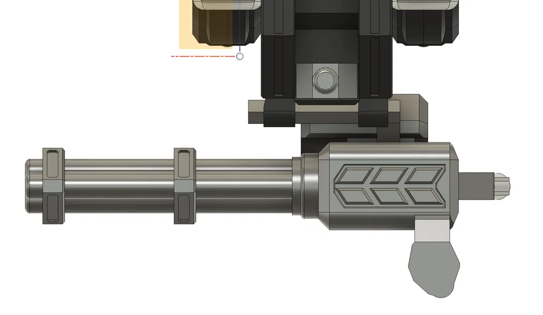 MECH_01 – Mô hình mech đồ chơi poseable với Mini Gun & kiếm - Image 9