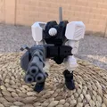 MECH_01 – Mô hình mech đồ chơi poseable với Mini Gun & kiếm - Thumbnail 12