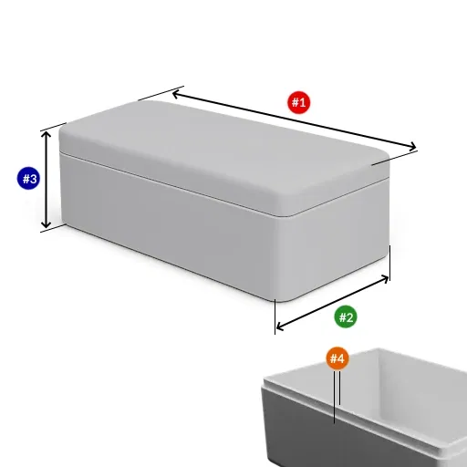 Tạo hộp chữ nhật có nắp theo kích thước của bạn - Image 2
