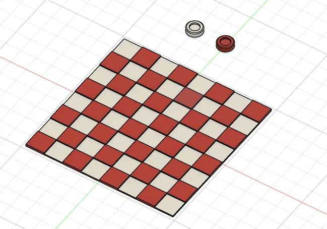 Bộ cờ đam (Checkers) kích thước thẻ tín dụng - Image 1