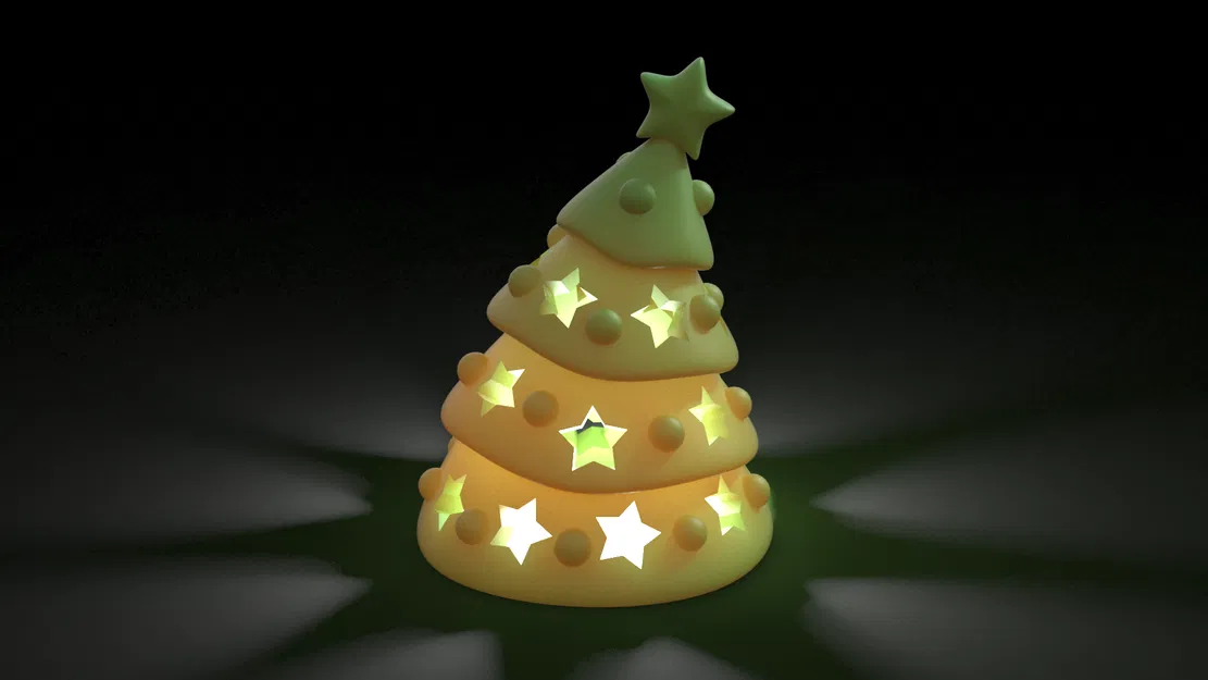 Đèn Tea Light hình cây thông Noel (X-Mas Tree Tea Light) - Image 1