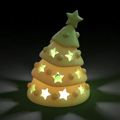 Đèn Tea Light hình cây thông Noel (X-Mas Tree Tea Light)