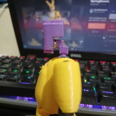 Đầu DSaF William Afton/Dave Miller/Purple Guy cho Dummy 13