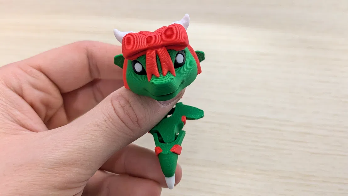 Gift Dragon - Móc Khóa Rồng Khớp Nối (Articulated) - Image 2