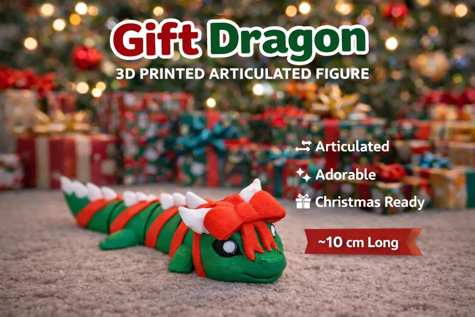 Gift Dragon - Móc Khóa Rồng Khớp Nối (Articulated) - Image 3