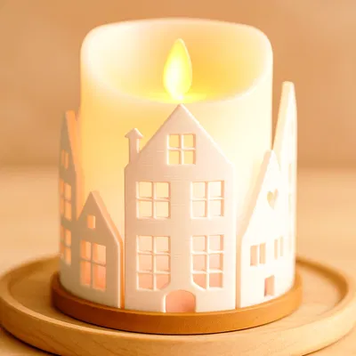 Chân nến “Casitas Nórdicas” – In 3D