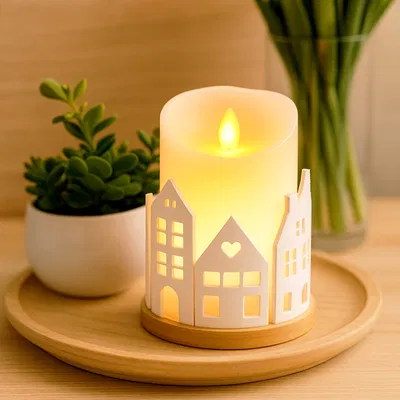 Chân nến “Casitas Nórdicas” – In 3D