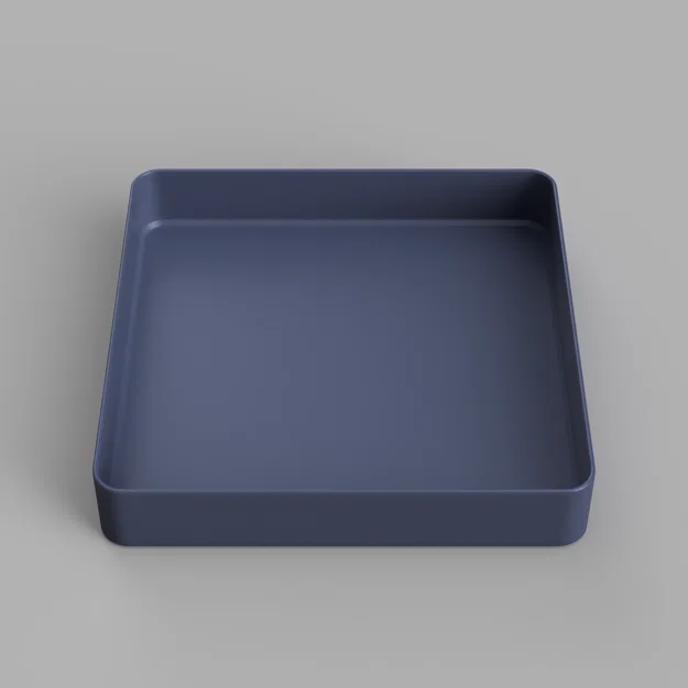 Khay Vuông Tham Số (Parametric) Đơn Giản – Simple Parametric Tray - Image 1
