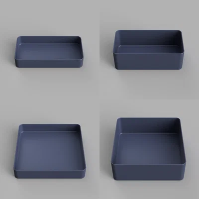 Khay Vuông Tham Số (Parametric) Đơn Giản – Simple Parametric Tray