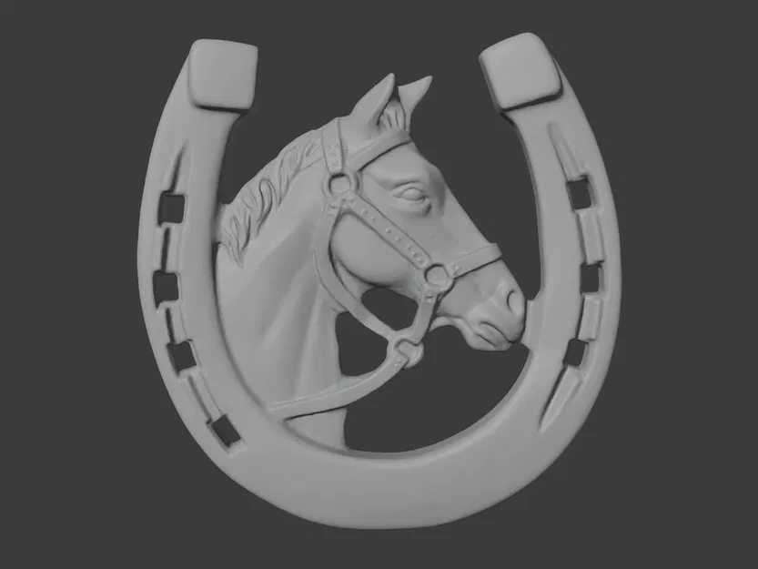 Móng ngựa kèm đầu ngựa – trang trí treo tường - Image 2