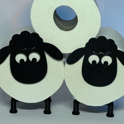 Giá Đỡ Cuộn Giấy Vệ Sinh | Phong Cách Shaun the Sheep