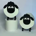Giá Đỡ Cuộn Giấy Vệ Sinh | Phong Cách Shaun the Sheep - Thumbnail 2
