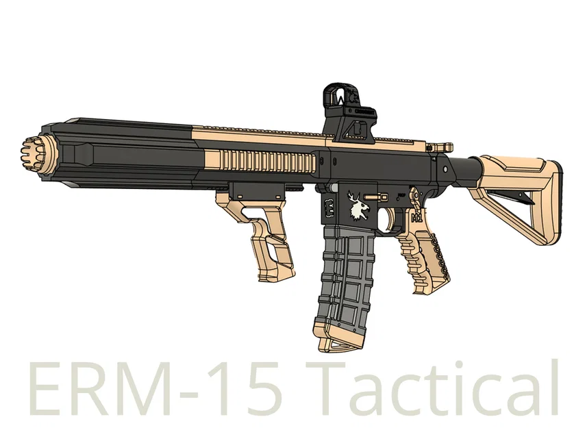 ERM-15 - Súng đồ chơi nền tảng AR-15 in 3D (hoạt động) - redesign từ ME-15 - Image 6