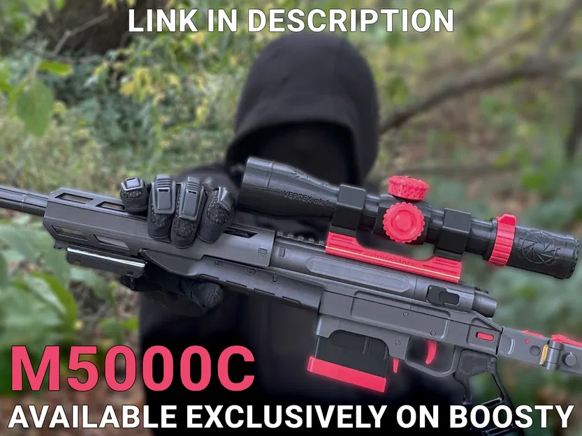 Ensis M5000S - Toy Sniper Rifle cơ chế slingshot (dây thun)! - Image 3