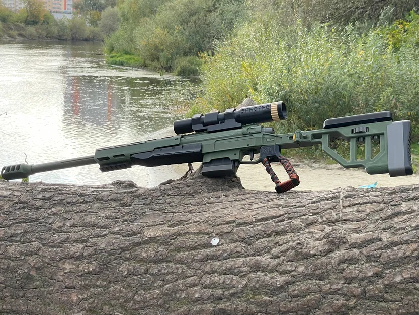 Ensis M5000S - Toy Sniper Rifle cơ chế slingshot (dây thun)! - Image 8