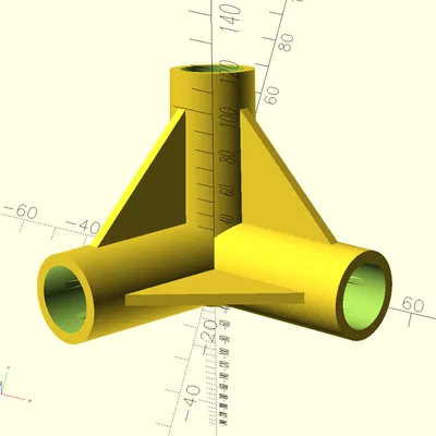 Góc Lều Tham Số: Lỗ Thẳng Có Gân Ma Sát (Vừa Rod 16mm)