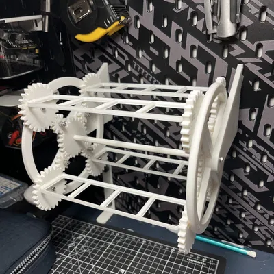 Gridfinity Carousel – Carousel xoay tương thích Gridfinity cho SKÅDIS