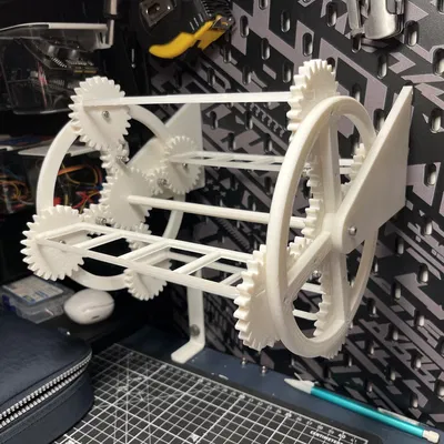 Gridfinity Carousel – Carousel xoay tương thích Gridfinity cho SKÅDIS