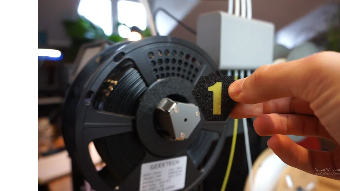 FlashForge AD5X – Spool Holder, Spool Numbers (1–4) & Poop Bin (Gói phụ kiện) - Image 3