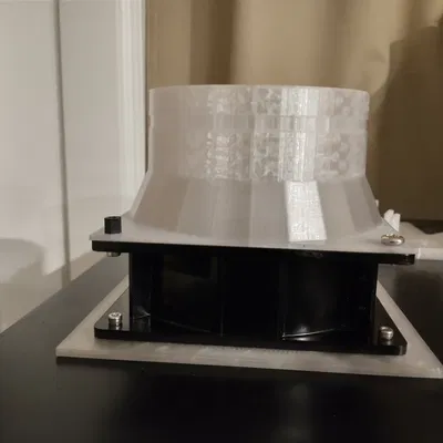 Quạt thông gió enclosure cho LACK kèm ống dẫn, dùng quạt 120mm tiêu chuẩn