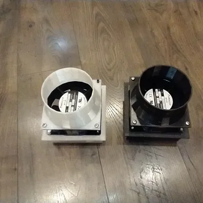 Quạt thông gió enclosure cho LACK kèm ống dẫn, dùng quạt 120mm tiêu chuẩn