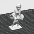 Tượng 3D Marilyn Monroe (cao 10cm) - Thumbnail 2